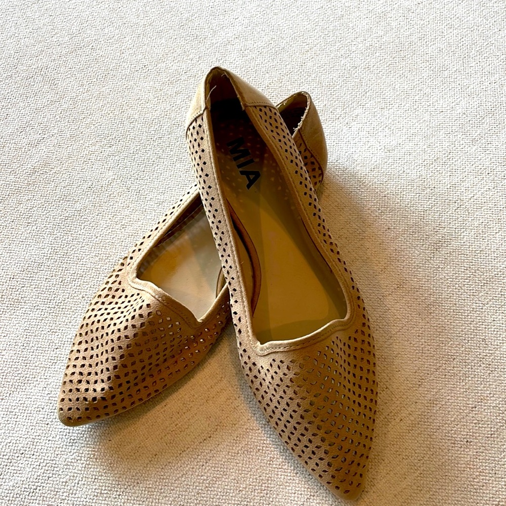 MIA Pointy toes flats. Worn a few times.